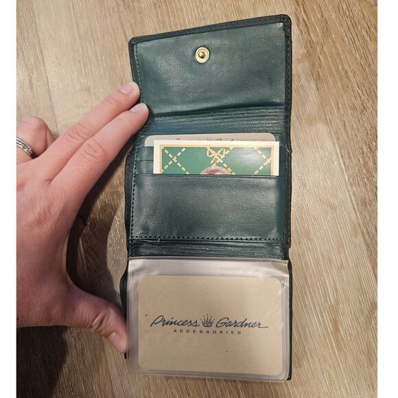 Vintage Princess Gardner Forest Green Tri-Fold Wallets Retro Minimalist Casual - Picture 2 of 10